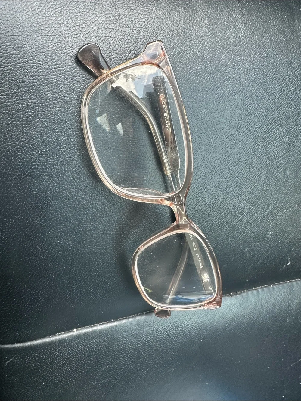 Lucky brand Clear Pink Rectangular Women's Eyeglasses 52-17-140 VLBK415
